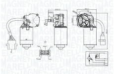 Motor stěračů MAGNETI MARELLI 064370800010