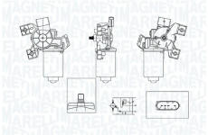 Motor stěračů MAGNETI MARELLI 064371200010