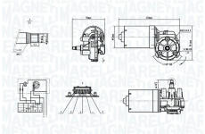 Motor stěračů MAGNETI MARELLI 064374400010