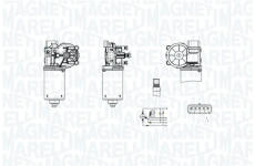 Motor stěračů MAGNETI MARELLI 064381300010
