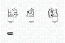 Motor stěračů MAGNETI MARELLI 064383000010
