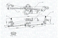 Systém čistenia skiel MAGNETI MARELLI 064351735010