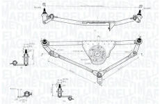 Mechanizmus stieračov MAGNETI MARELLI 085570726010