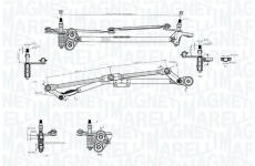 Mechanizmus stieračov MAGNETI MARELLI 085570727010