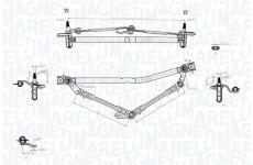 Mechanizmus stieračov MAGNETI MARELLI 085570749010