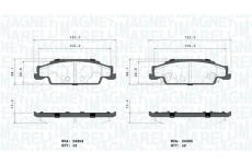 Sada brzdových destiček, kotoučová brzda MAGNETI MARELLI 363700409031