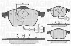 Sada brzdových destiček, kotoučová brzda MAGNETI MARELLI 363916060130