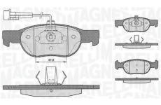 Sada brzdových destiček, kotoučová brzda MAGNETI MARELLI 363916060222