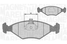 Sada brzdových destiček, kotoučová brzda MAGNETI MARELLI 363916060235