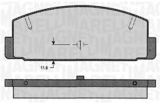 Sada brzdových destiček, kotoučová brzda MAGNETI MARELLI 363916060294