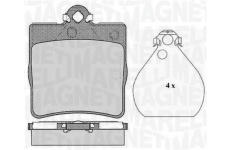 Sada brzdových destiček, kotoučová brzda MAGNETI MARELLI 363916060311