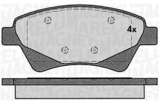 Sada brzdových destiček, kotoučová brzda MAGNETI MARELLI 363916060380