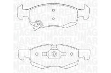 Sada brzdových destiček, kotoučová brzda MAGNETI MARELLI 363916060813