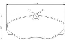 Sada brzdových destiček, kotoučová brzda MAGNETI MARELLI 363710201424