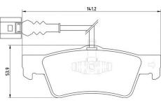 Sada brzdových destiček, kotoučová brzda MAGNETI MARELLI 363710201758
