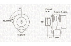 Alternátor MAGNETI MARELLI 063731496010