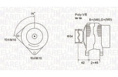 Alternátor MAGNETI MARELLI 063731564010