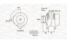 Alternátor MAGNETI MARELLI 063731584010