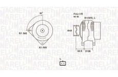 generátor MAGNETI MARELLI 063731627010