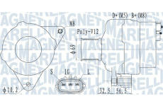 Alternátor MAGNETI MARELLI 063731633010