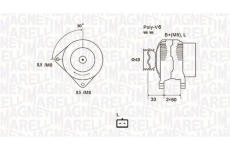 generátor MAGNETI MARELLI 063731661010