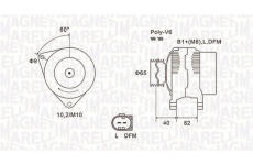 Alternátor MAGNETI MARELLI 063731746010