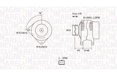 Alternátor MAGNETI MARELLI 063731850010