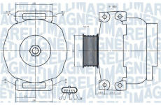 Alternátor MAGNETI MARELLI 063731851010