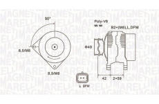 generátor MAGNETI MARELLI 063731863010