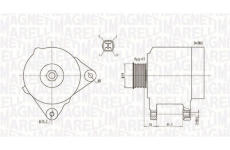 Alternátor MAGNETI MARELLI 063731907010