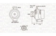 Alternátor MAGNETI MARELLI 063731965010