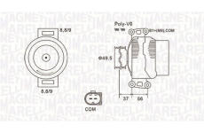 Alternátor MAGNETI MARELLI 063732038010