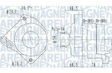 Alternátor MAGNETI MARELLI 063732094010