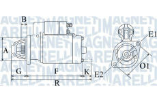 Startér MAGNETI MARELLI 063720349010