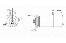 Startér MAGNETI MARELLI 943252236010