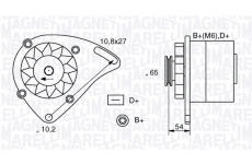 Alternátor MAGNETI MARELLI 063341454010