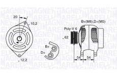 Alternátor MAGNETI MARELLI 063321729010