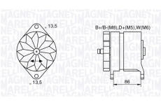 generátor MAGNETI MARELLI 063536895380