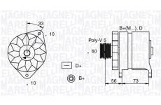 Alternátor MAGNETI MARELLI 063321155010