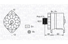 Alternátor MAGNETI MARELLI 063321191010