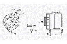 Alternátor MAGNETI MARELLI 063321154010