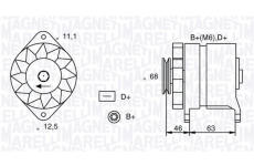 Alternátor MAGNETI MARELLI 063321021010