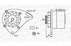 Alternátor MAGNETI MARELLI 063321165010