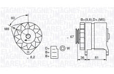 Alternátor MAGNETI MARELLI 054022384010