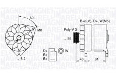 generátor MAGNETI MARELLI 054022598010