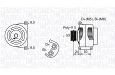 Alternátor MAGNETI MARELLI 063377007010