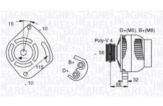 Alternátor MAGNETI MARELLI 063377012010