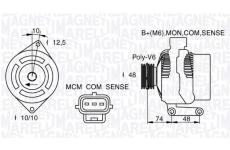 Alternátor MAGNETI MARELLI 063377411010