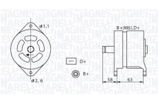 generátor MAGNETI MARELLI 063320049010