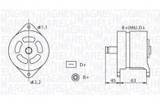 generátor MAGNETI MARELLI 063320070010